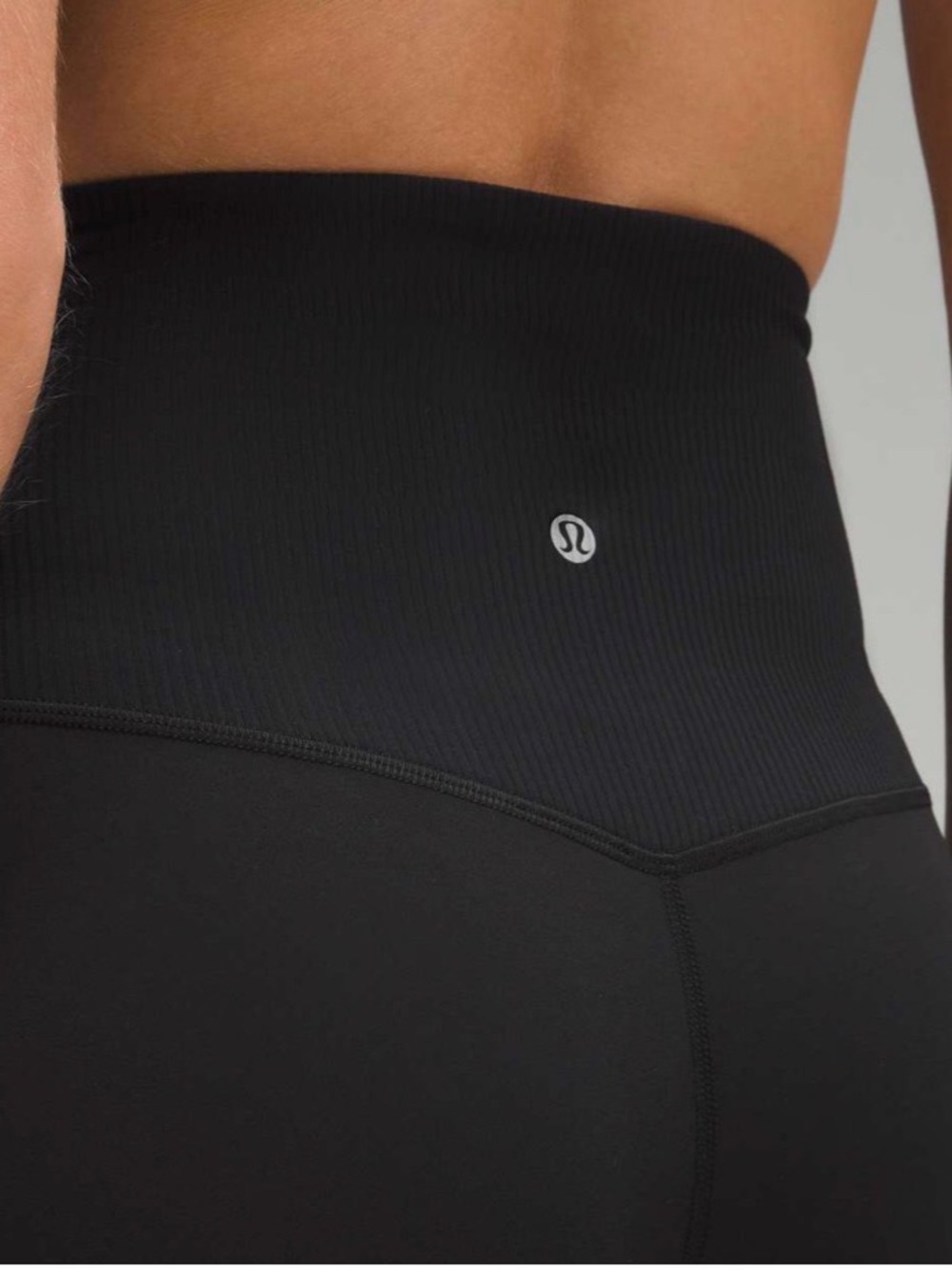 [2] Lululemon Super High Rise Ribbed Trim Leggings